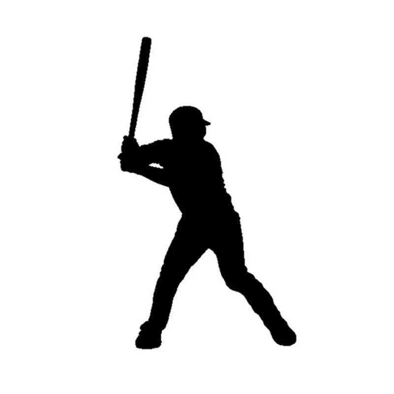 

HotMeiNi 8*14CM Baseball Player Car Stickers Reflective Sports Car Body Decoration Stickers And Decals