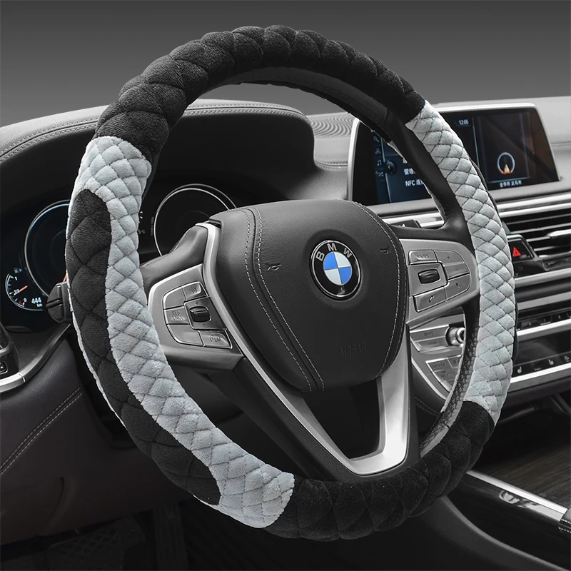 New Hot wheels Winter Plush Steering Wheel Cover Soft feeling Car Cover