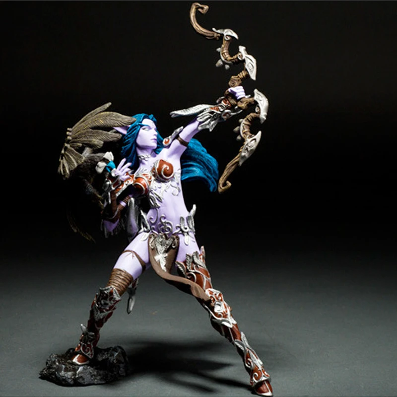 

WOW Figures Night Elf Hunter PVC Action Figure Dota 2 Heros The Archer Figuren Doll Model Pop Toys