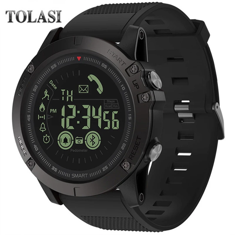 

TOLASI Hot VIBE 3 Flagship Rugged Smartwatch 33-month Standby Time 24h All-Weather Monitoring Digital Watch For IOS And Android