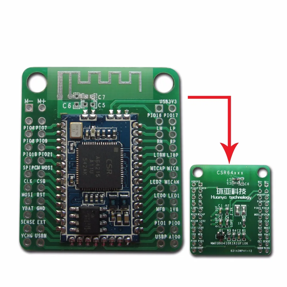 CSRA64215 Bluetooth V4.0 V4.2 Audio Module I2S Output Support USB Sound Card | Электронные компоненты и