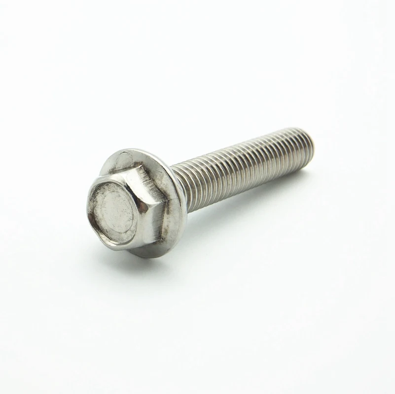 

M10 304 Stainless Steel Metric Thread Serrated Flange Bolt Hex Screw Fasterner