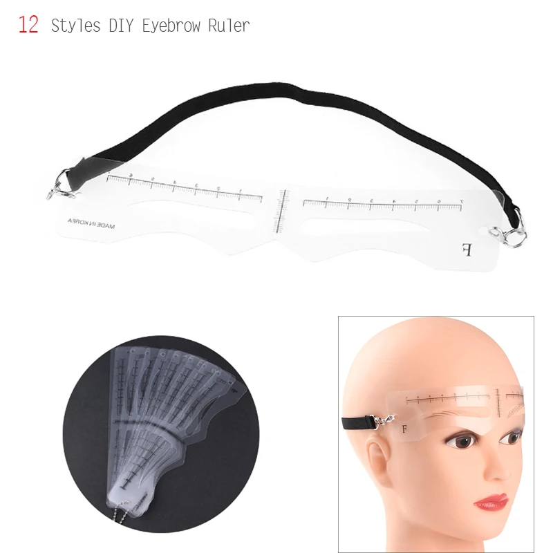 

Free shipping 10 sets Eyebrow Stencils Reusable Drawing Eyebrow Card measuring Template Eyebrow Grooming Shaping Eyebrow ruler