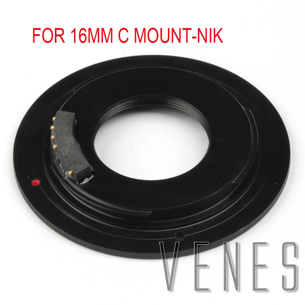 

Venes For C-Nik AF Confirm Macro Lens Adapter Suit For 16mm C Mount Lens to Nikon Camera D5600 D3400 D500 D5 D7200 D810A D5500