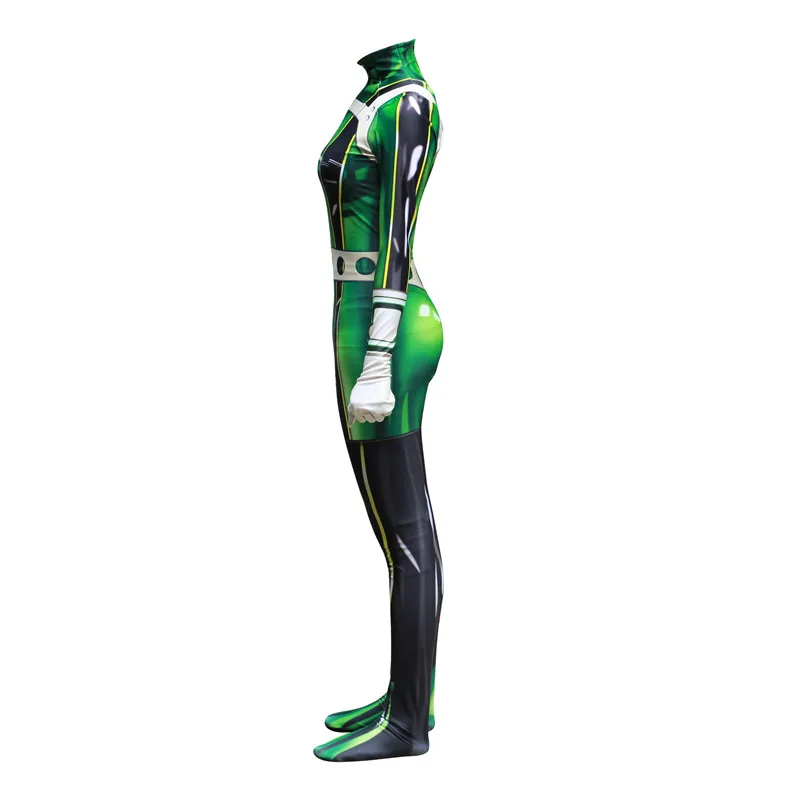 Костюм для косплея My Hero academic Froppy Tsuyu Asui костюм зентай из спандекса женские боди