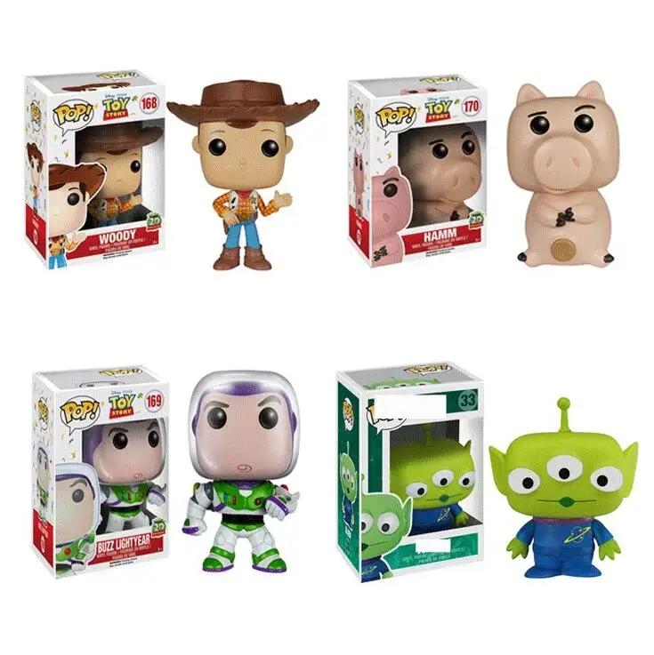 Funko Pop Movie Toy Story 4 Кукла Базз Лайтер Вуди и Хэмм игрушка Фигурки Коллекционная модель игрушки для детей