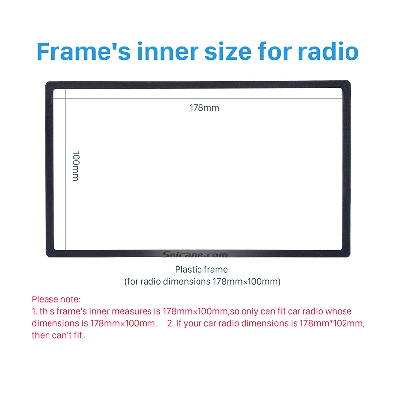Seicane 178*100 мм 2Din Автомагнитола фасции для HONDA FIT Jazz аудио рамка отделка монтажный комплект панель приборной панели