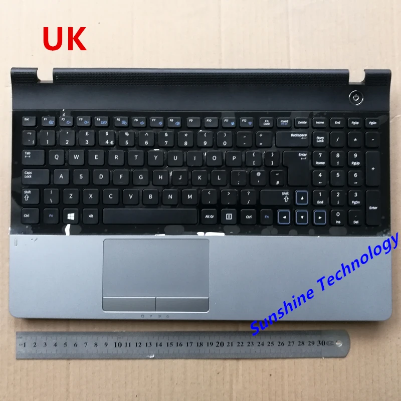 

UK new laptop keyboard with touchpad palmrest for samsung NP 300E5A 300E5C 305E5A NP300E5A NP305E5C NP300e5x -03416M