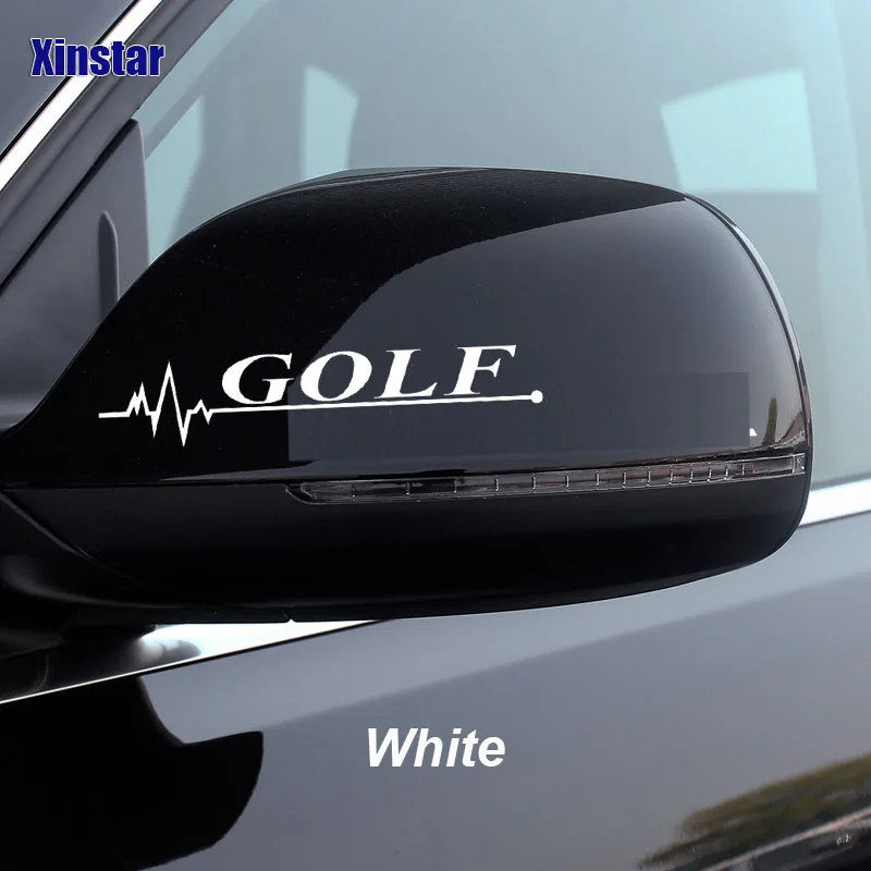 

2pcs car rearview mirror sticker for Volkswagen Golf6 golf6r golf7 mk6 mk7