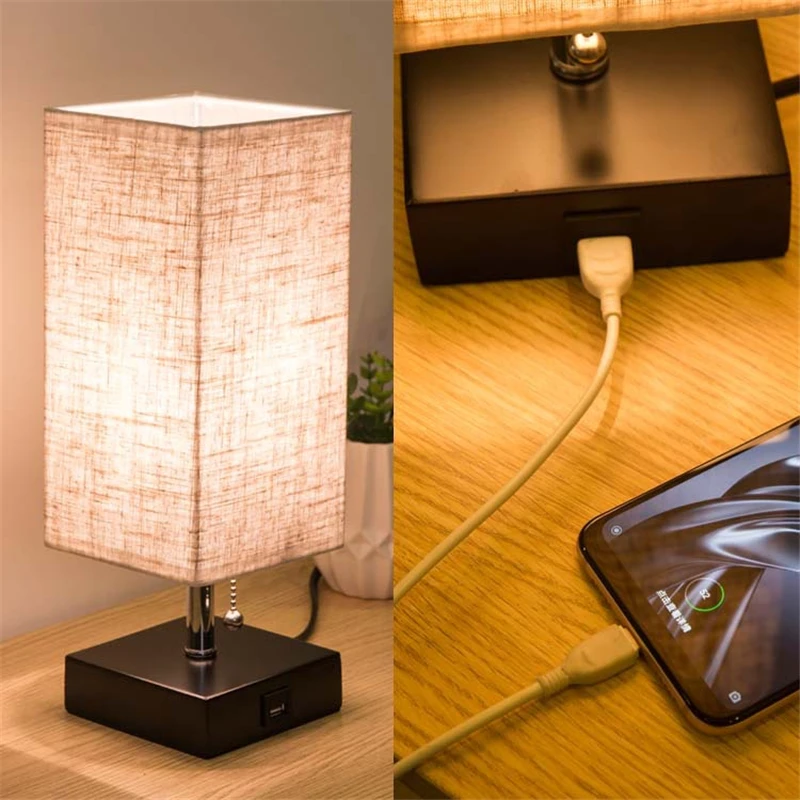 usb charging bedside lamp