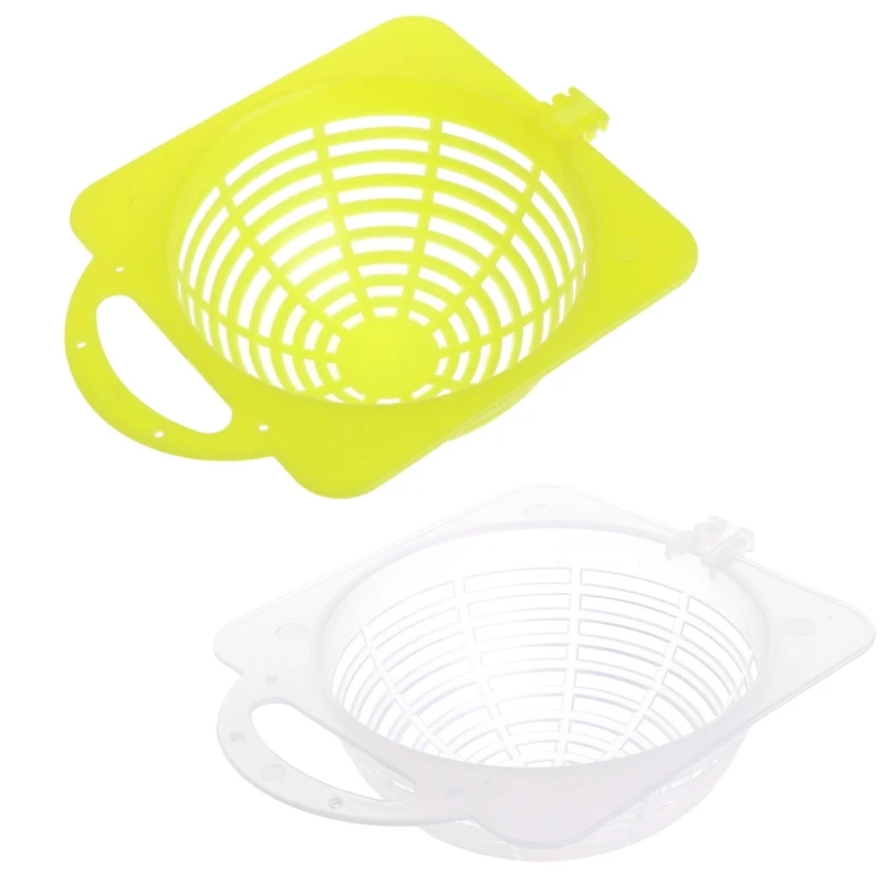

Bird Nest Plastic Hollow White Hanging Cage Eggs Hatching Tool Pan Finch Parrots