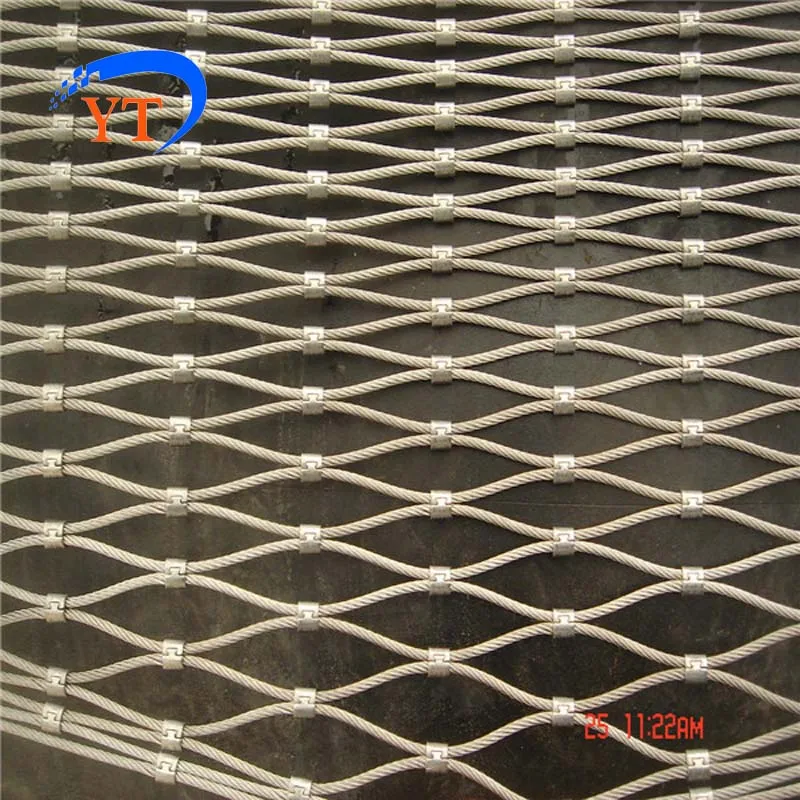 

Flexible stainless steel wire rope mesh, webnet