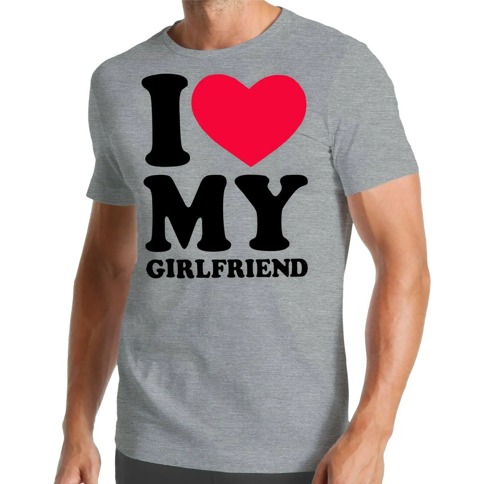 Я люблю свою подругу футболку | Ich Liebe Meine Freundin Heiratsantrag Ehe Мужская одежда