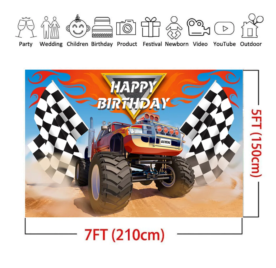 Monster Truck украшение для торта на день рождения тему "Лошадки карусели" Вечерние