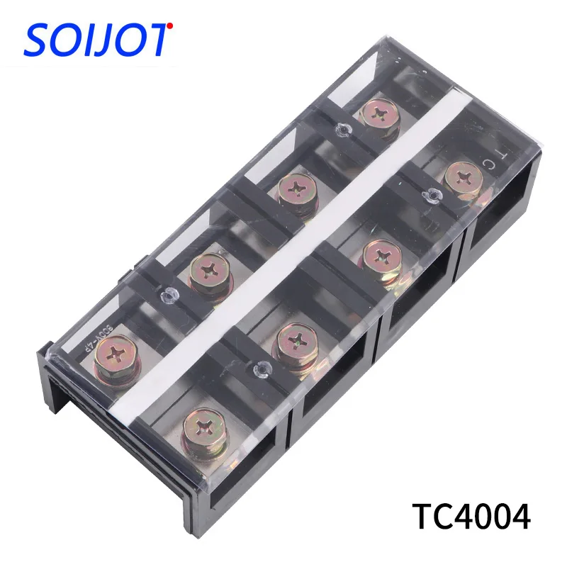 

1PC TC-4004 TC4004 Fixed Terminal Double Row Screw Terminal Block Terminal Connector Cable Header .Copper
