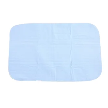 

M size blue-green color Reusable Rayon and Polyester Fabric Bed Underpad Washable Waterproof Kids Adult Diaper Incontinent Pad