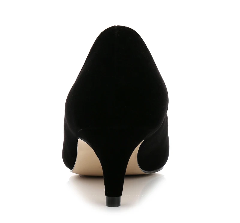MAIERNISI/классические черные туфли на высоком каблуке; модные женские туфли-лодочки; Новая офисная обувь; модная женская обувь из флока; модные женские туфли на шпильке