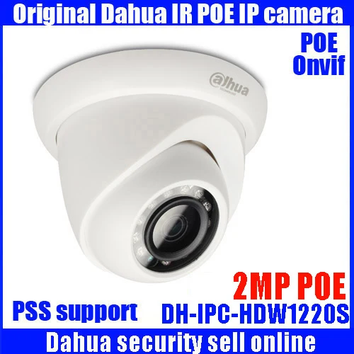 

DAHUA IP Camera IPC-HDW1220S 2MP Full HD Network Small IR Eyeball Camera HDW1220S IP67 Support POE and Onvif English version