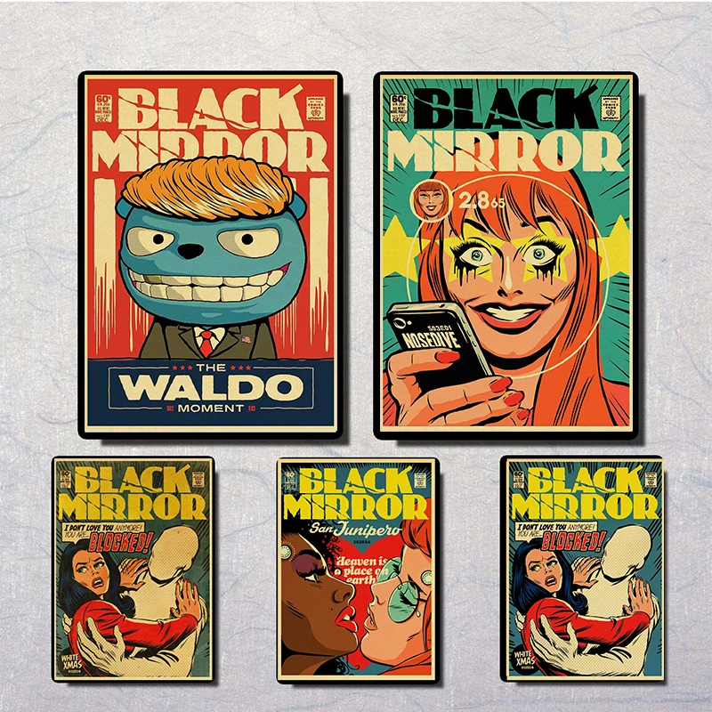 

Black Mirror BBC Season Movie vintage posters Prints Wall Painting Good Quality Decor Poster Wall Painting Home Decoration