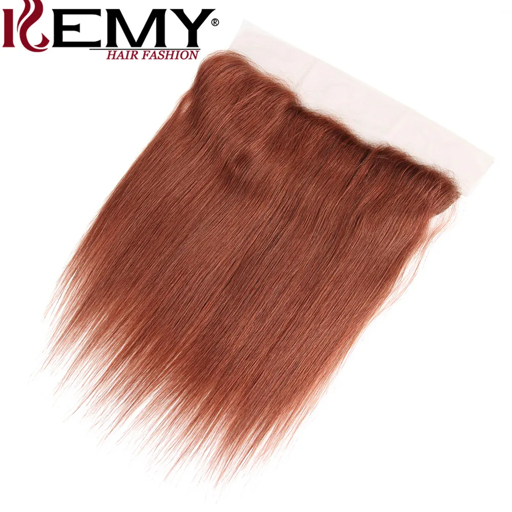 Бразильские прямые человеческие волосы пучки с фронтальным 13*4 kemy Hair предварительно цветные 100% человеческие волосы ткет не Реми