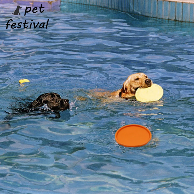 الحيوانات الأليفة مهرجان الساخن حماية البيئة السيليكا هلام لينة الحيوانات الأليفة تحلق أقراص الكلب لعب الصحن كبيرة أو صغيرة الكلب لعب الحيو...
