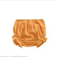 Детские штаны с кисточками для маленьких мальчиков и девочек, шорты, трусики-шаровары, размеры от 1 до 5 лет - Цвет: Цвет: желтый