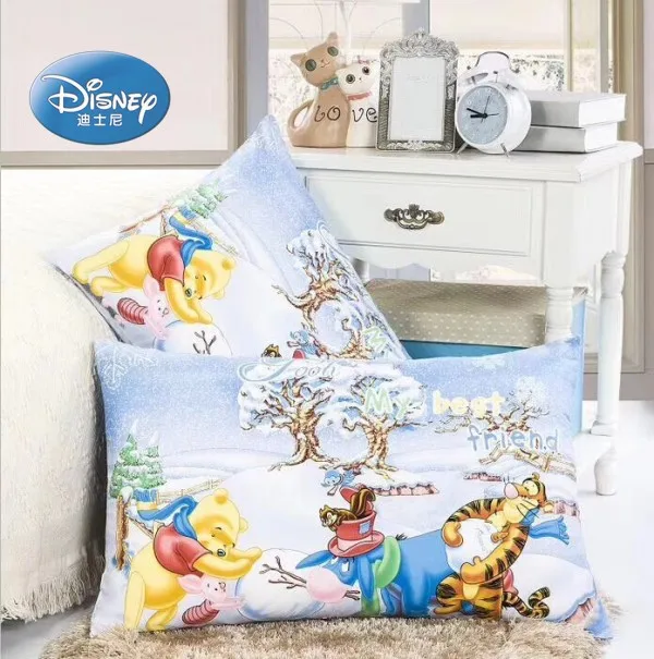 Наволочки disney Lilio Stitch Mc queen, 2 шт., наволочки с рисунком Микки, Минни, принцессы, наволочки, декоративные наволочки 48x74 см - Цвет: winnie and tiger