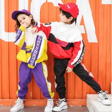 Детская одежда в стиле хип-хоп одежда для джазовых танцев костюмы Повседневная футболка для девочек топ, леггинсы, юбка, брюки уличная одежда для бальных танцев