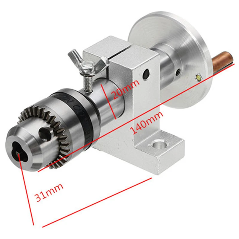 1 шт. токарный станок с центральной головкой с патроном Diy аксессуары для мини станок вращающийся токарный станок центр деревообрабатывающий инструмент