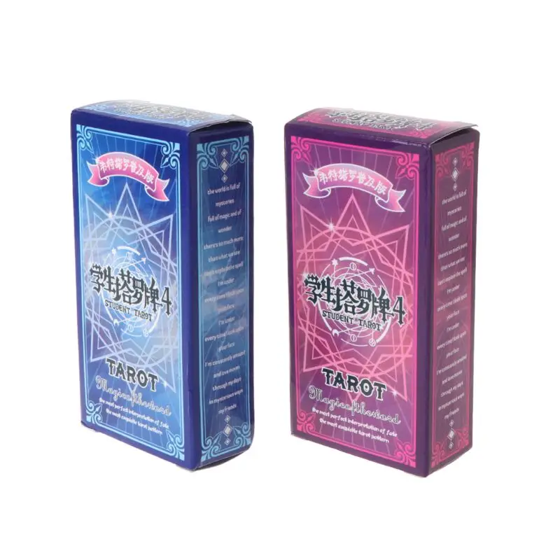 

Student Tarot Cards With Colorful Box Mysterious Divination Astrology Board Game