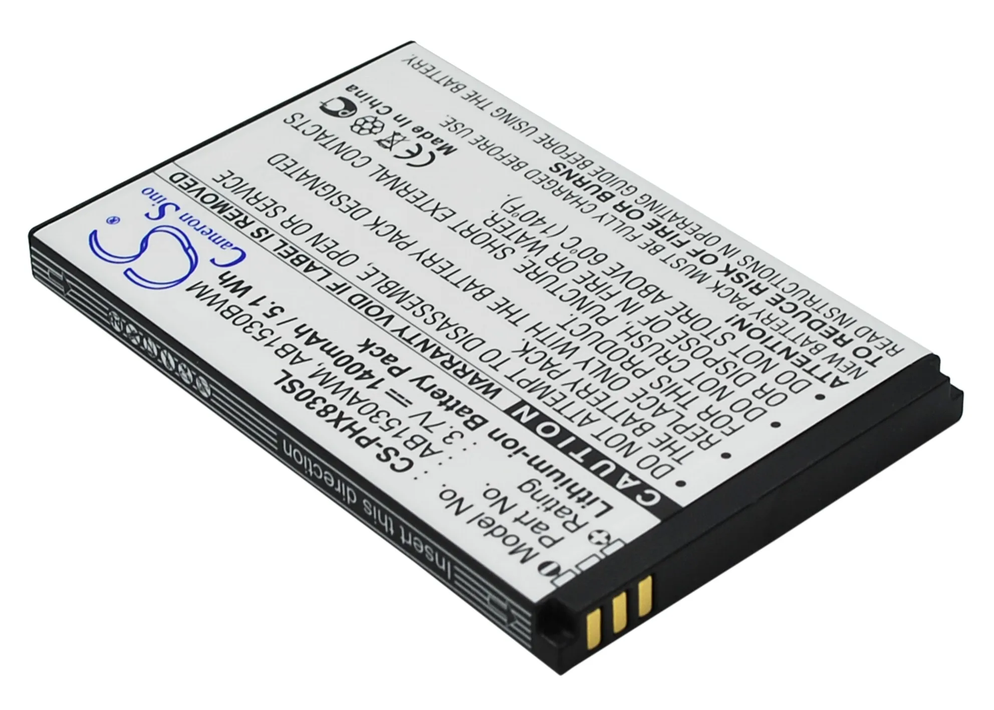 Высококачественный аккумулятор Cameron Sino 1400 мАч AB1530AWM AB1530BWM для Philips Xenium T910 XeniumX603 X620