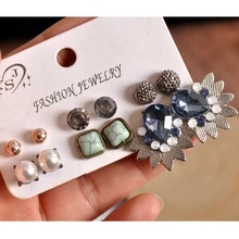 Новые модные женские туфли из мультфильма «Холодное сердце» ; вечерние жемчужные сережки-гвоздики красивые смешивать и матч 6 пар/компл. серьги Рождественские подарки