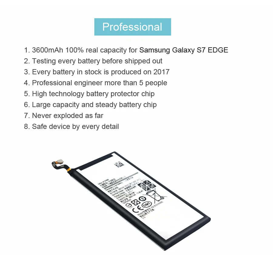 Новинка 2019 100% оригинал KHP EB BG935ABE аккумулятор для телефона samsung Galaxy S7 Edge G935F G9350