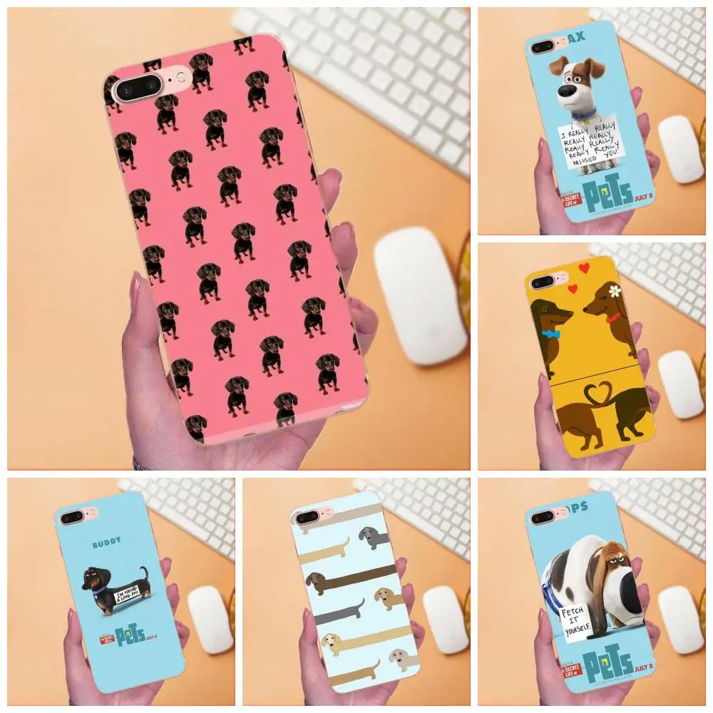 

For Galaxy A3 A5 A7 On5 On7 2015 2016 2017 Grand Alpha G850 Core2 Prime S2 I9082 TPU Cases Cover Long Dog Brief Dachshund Dog