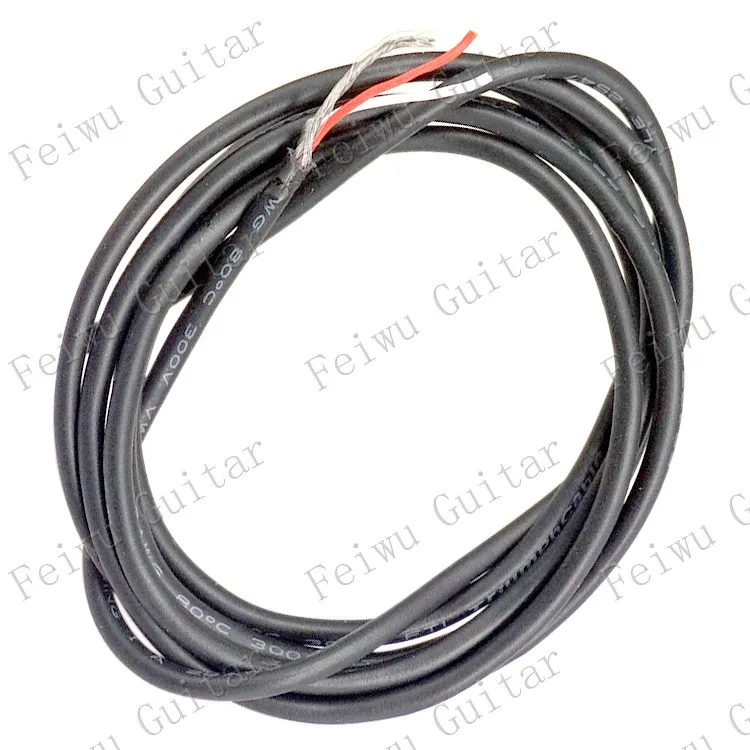 1 Meter Electric Bass Guitar Pickup Hookup 2 Core Shielded Cable / Guitar Pots Hookup 2 Core& Earth Wire