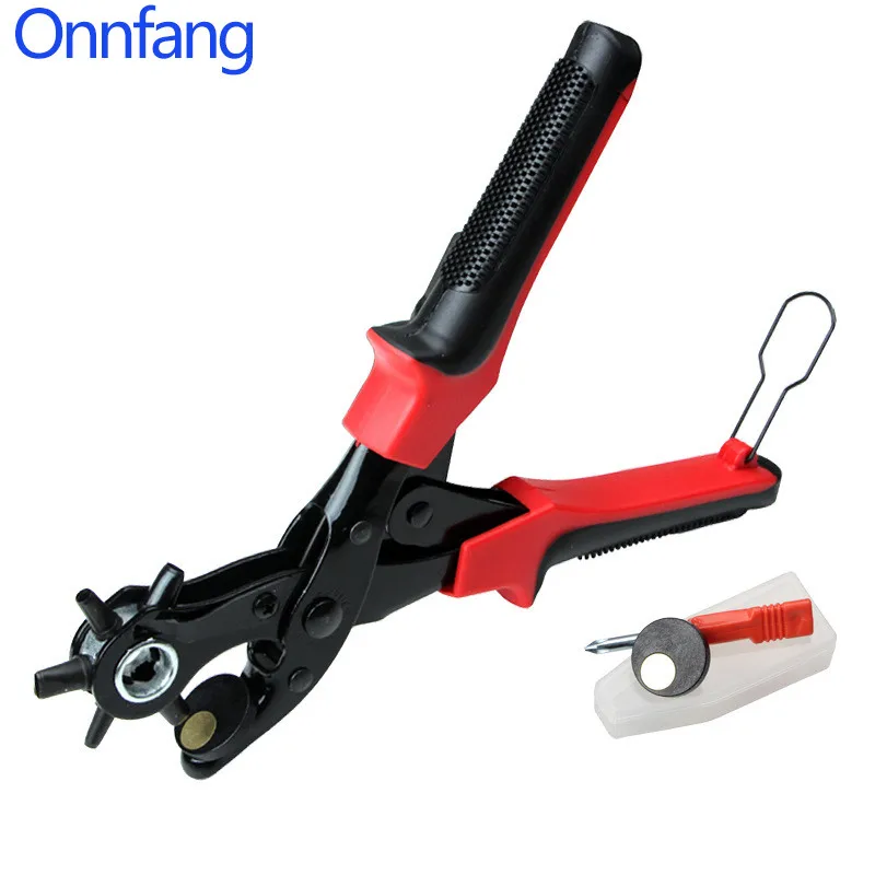 

Onnfang Belt puncher punching pliers hole round hole flat pliers multi-function hand tool