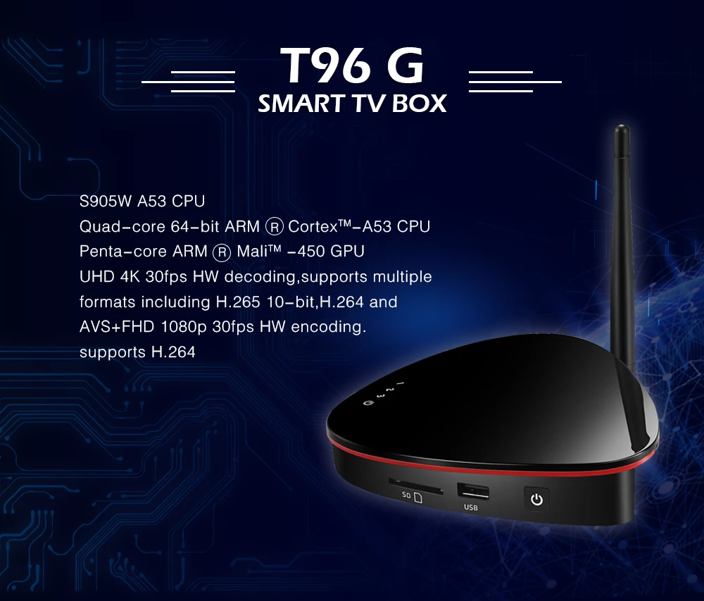 T96G Android 7,1 4G LTE tv Box S905W четырехъядерный 2 ГБ 8 ГБ телеприставка Bluetooth 4,1 5G Wifi 100M LAN Smart tv box медиаплеер