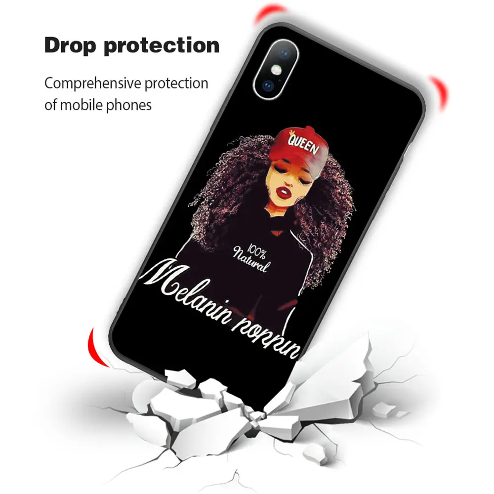 Ottwn Black beauty Girl Hair силиконовый чехол для телефона для iPhone 11 Pro 6 6S 7 8 Plus XR XS Max 5 SE Мягкий чехол из ТПУ для iPhone X