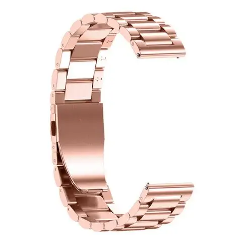 Metal Buckle Watchband Replaced Three Links Bracelet 20mm Width Stainless Steel Watch Band For Samsung Gear Sport Strap Metal Buckle Watchband Replaced Three Links Bracelet 20mm Width Stainless Steel Watch Band For Samsung Gear Sport Strap