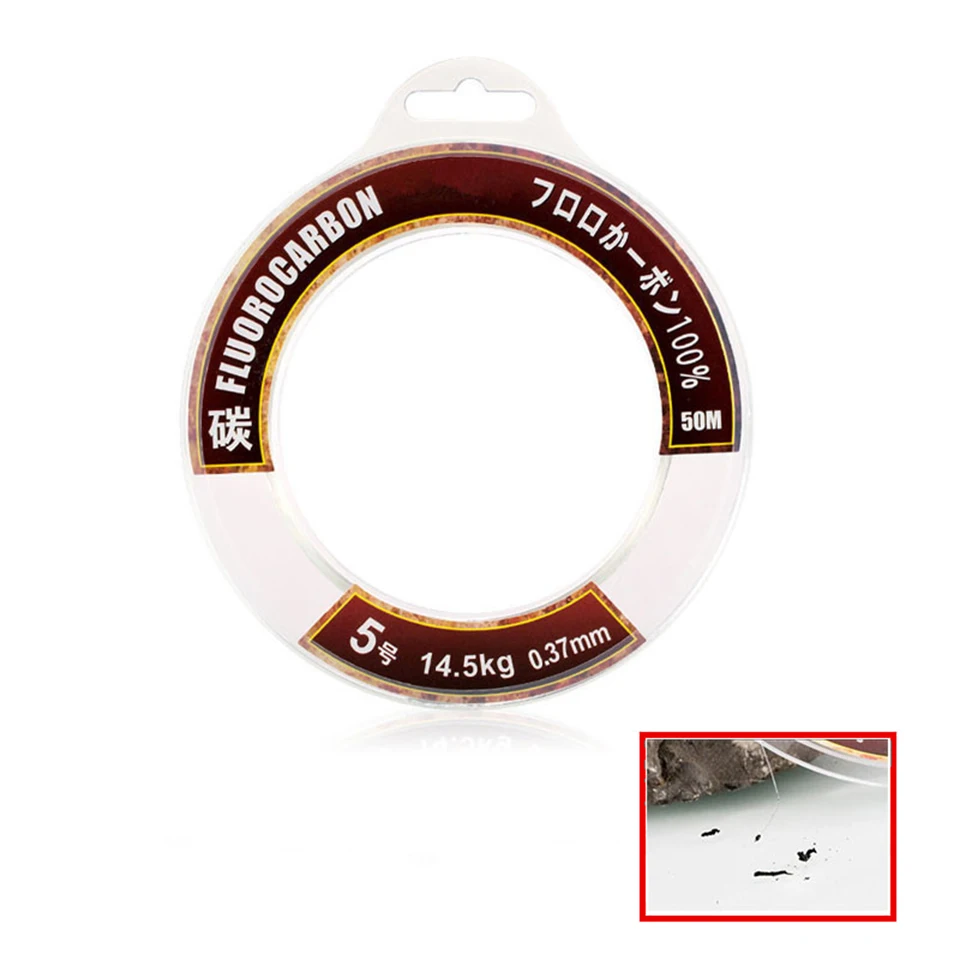 100 Carbon Fluorocarbon Fishing Line 10lb 20lb 30lb Monofilament