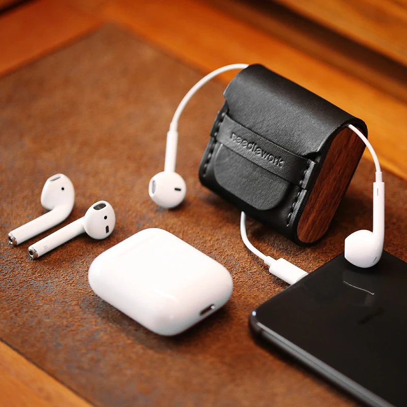 Роскошный чехол для Apple Airpods 1 2, новейший Ретро чехол из натуральной кожи, аксессуары, защитный наушник с Bluetooth, чехол, сумка