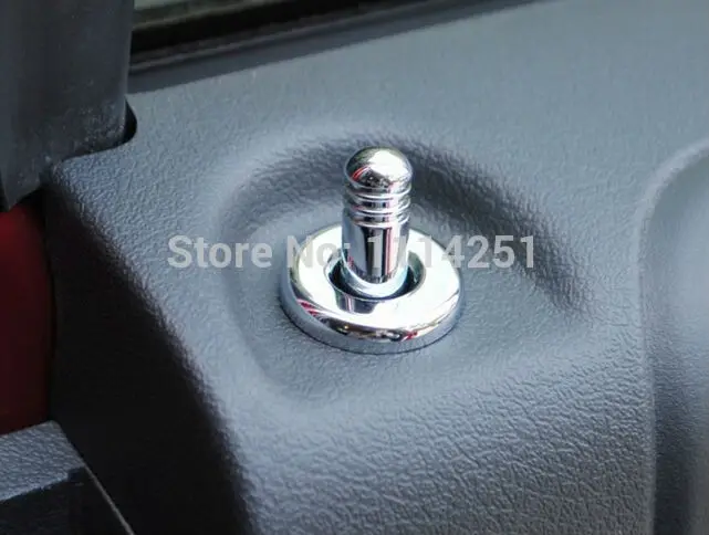 АБС хромированная кнопка блокировки двери молдинги 4 шт./компл. золота с черным циферблатом новая версия Стикеры для Jeep Compass 2008 2009 2010 2011 2012 2013
