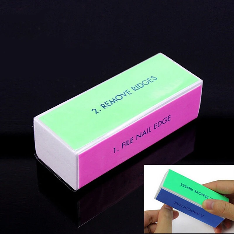 

1/2/3pcs Nail Art Buffer File Block Pedicure Manicure Buffing Sanding Shaping Smooth ree Shipping In Russia