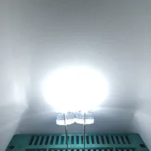 100 шт., 0,75 Вт, 8 мм, светодиодный светильник в виде соломенной шляпы белого цвета, ультра яркий, F8, белый светодиодный светильник в виде соломенной шляпы 8 мм, светящиеся диоды