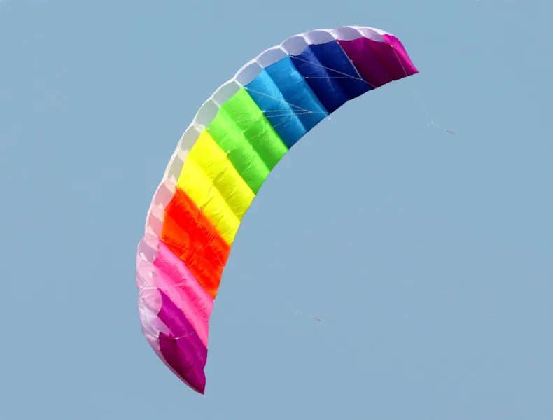 HOT SELL New 2.7m Dual Line Power Parafoil Kite Boarding / Surfing So Exciting and Good Flying