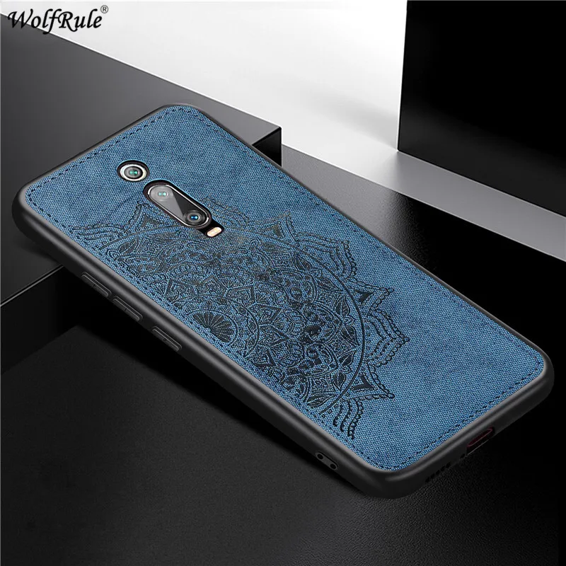 

For Xiaomi Mi 9T Pro Case Soft TPU Frame Cloth Fabric Bumper Protective Hard Back Phone Case For Xiaomi Mi 9T Pro Cover 6.39''