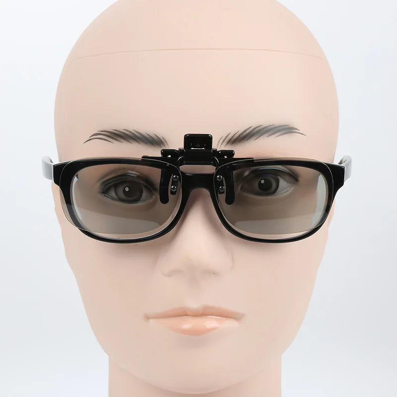 

Clip for Movie Game DVD Video TV Diffraction Glasses Clip on Type Passive Circular Polarized Universal 3D Glasses