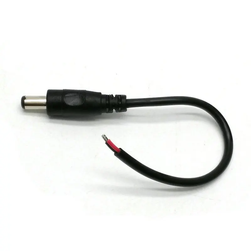 

5pcs/lot DC 5.5*2.1mm adapter cable power connector with wires for led srtips or transformers connection DIY accessory