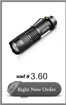 Светодиодный фонарик CREE Q5/XM-L T6 1000lm/2000 люмен светодиодный фонарь с приближением, Cree светодиодный фонарик использовать Батарея 3xaaa или 1x18650