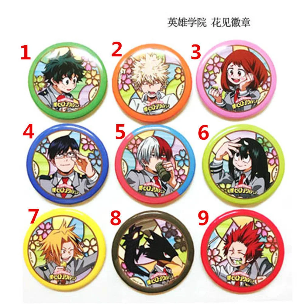 

T1298 Anime Boku no Hero Academia badges Pins Schoolbag Backpack Decorate